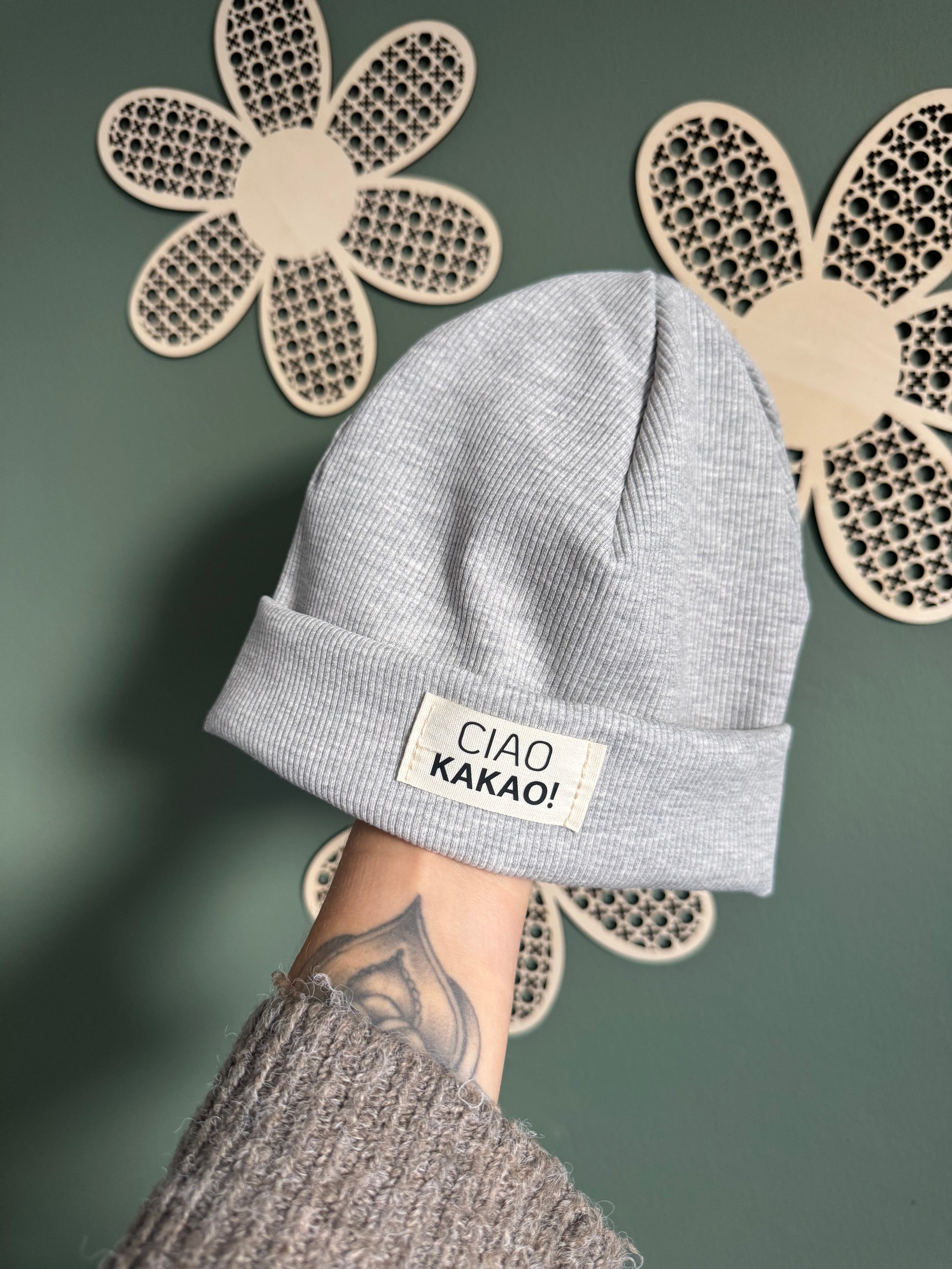 KU 46-49 - Beanie grau meliert - Ciao Kakao!