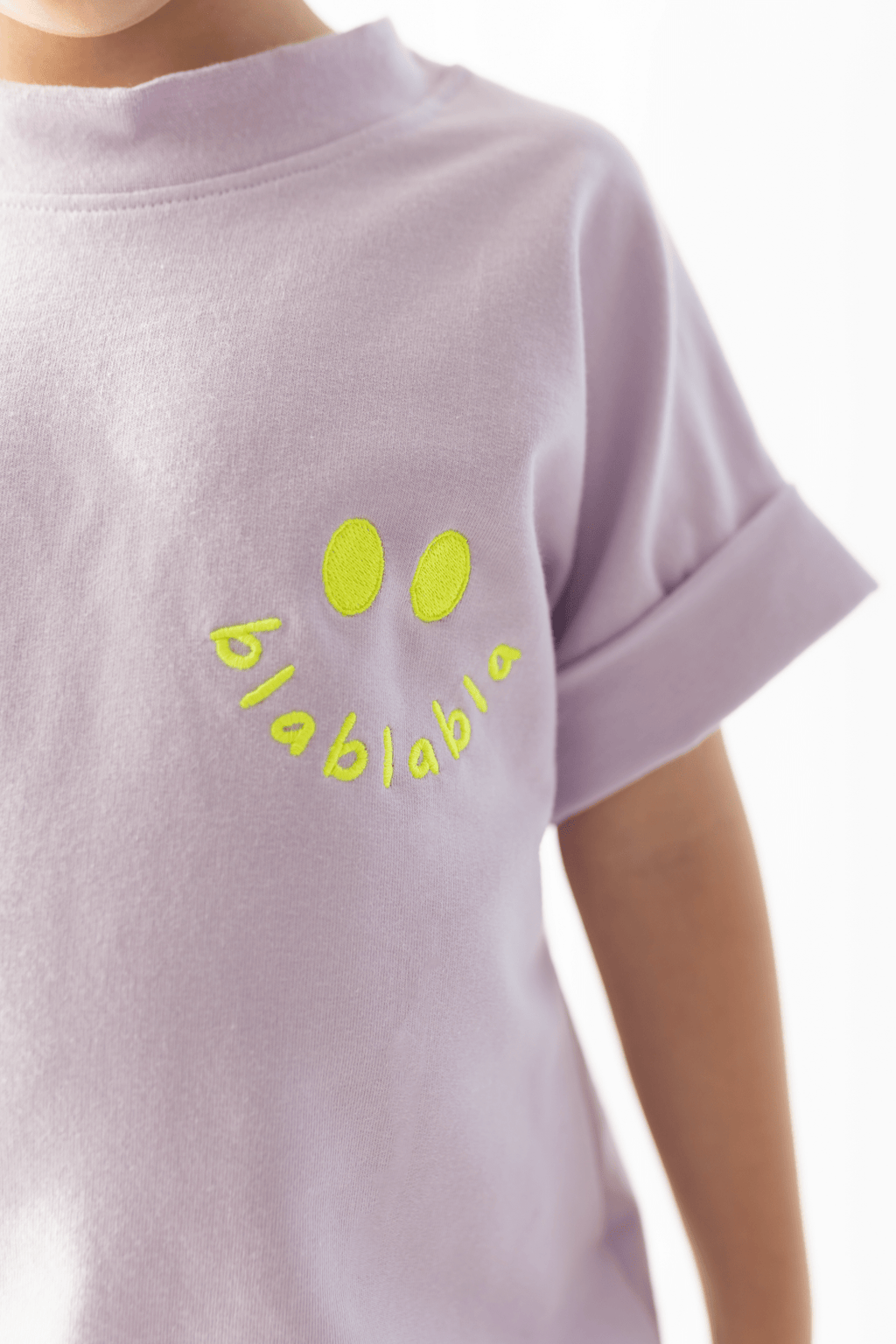 Bla Bla Bla (bestickt) - Oversize Shirt aus Sweat - hejleen handmade