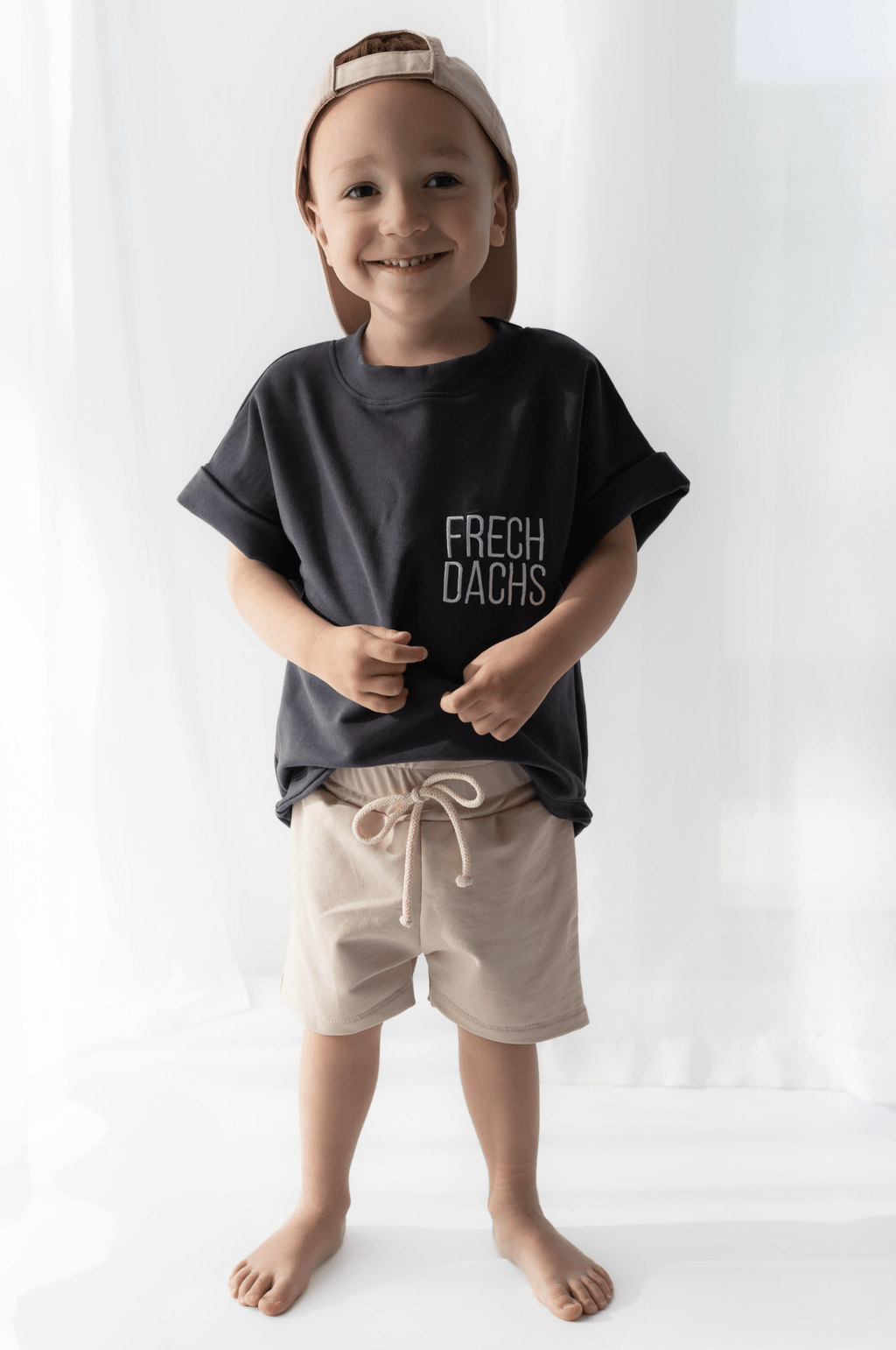 Frechdachs (bestickt) - Oversize Shirt aus Sweat - hejleen handmade