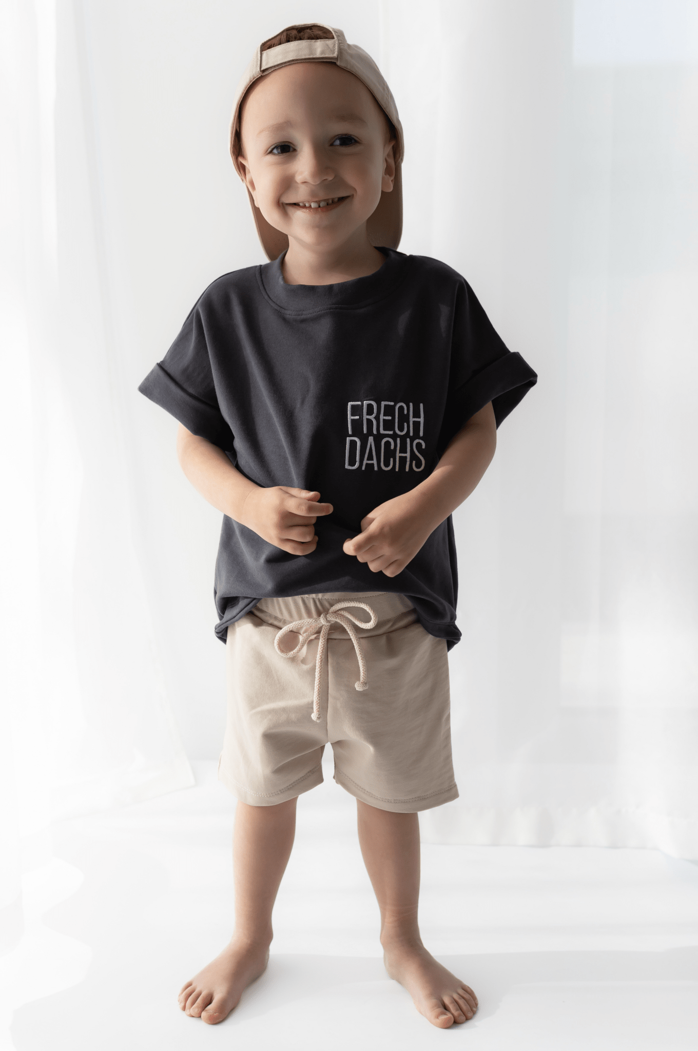 Frechdachs (bestickt) - Oversize Shirt aus Sweat - hejleen handmade