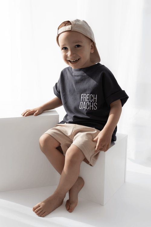 Frechdachs (bestickt) - Oversize Shirt aus Sweat - hejleen handmade
