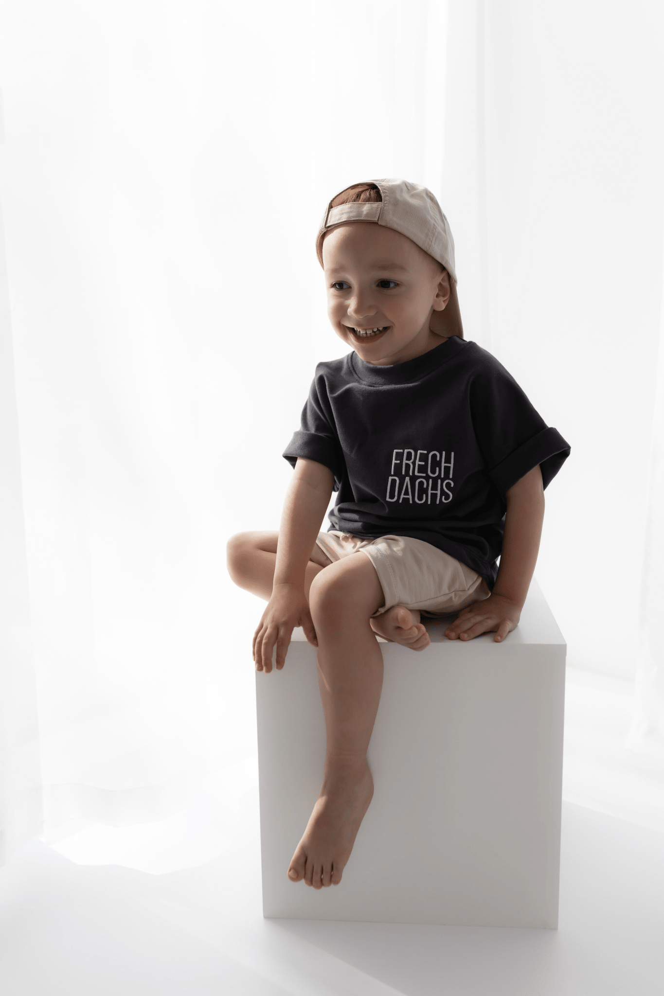 Frechdachs (bestickt) - Oversize Shirt aus Sweat - hejleen handmade