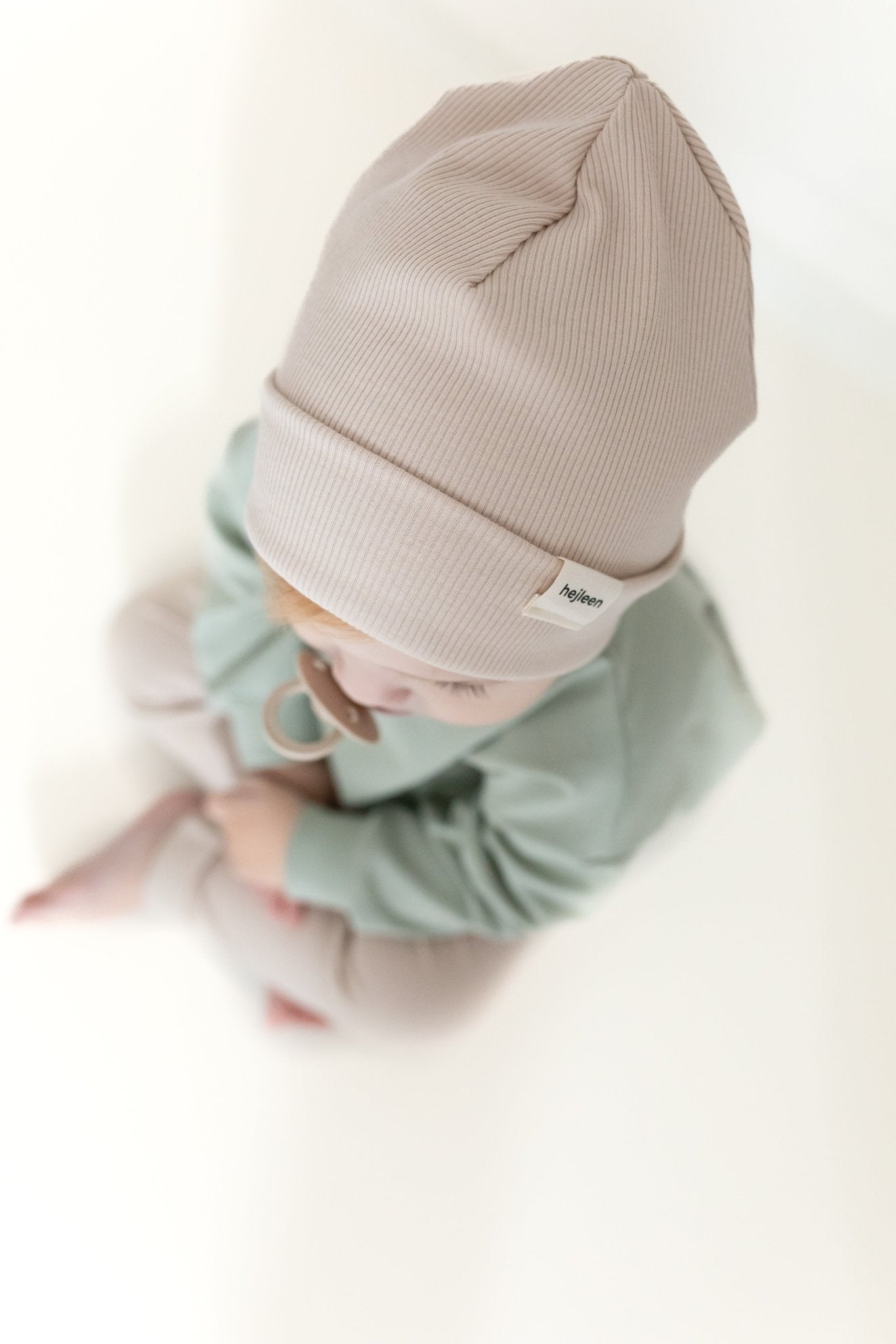 Gerippte Beanie - Karamell