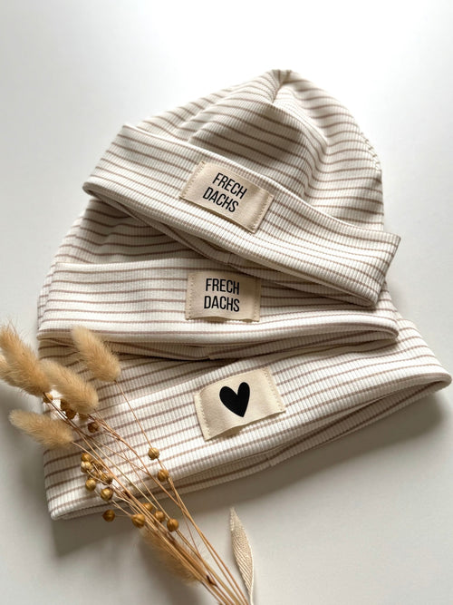 Gestreifte Beanie - hejleen handmade