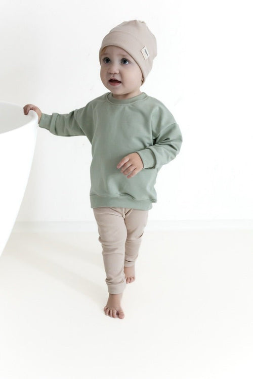 Mama's Matcha Date – Oversize Sweater - hejleen handmade