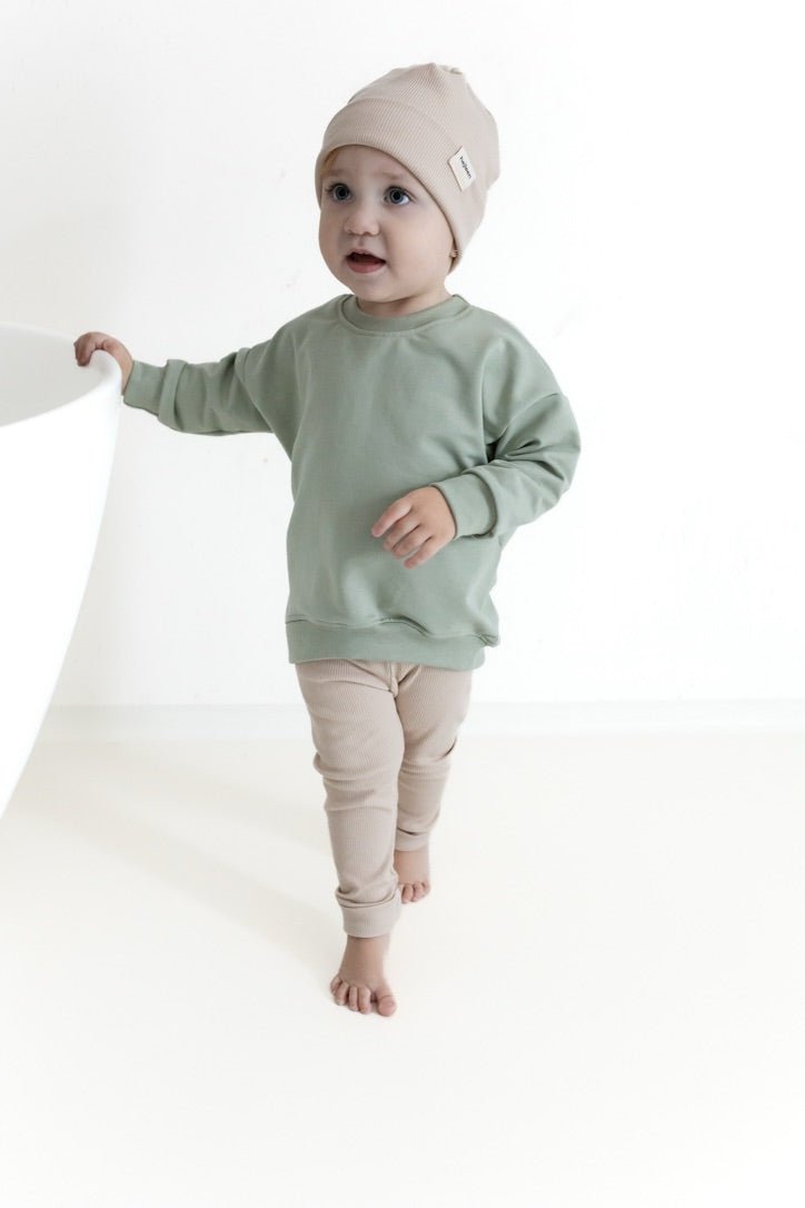 Mama's Matcha Date – Oversize Sweater - hejleen handmade
