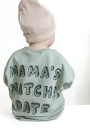 Mama's Matcha Date – Oversize Sweater - hejleen handmade