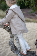 Walkmantel Wollwalk Jacke Handmade Beige Braun mitwachsend creme hejleen kidswear